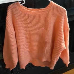 Chunky pink sweater